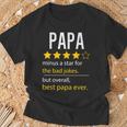 Herren Bester Papa Aller Zeiten Lustigerater Opaatertag Sohn Tochter T-Shirt Geschenke für alte Männer