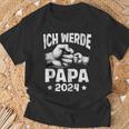 Herren Ich Werde Papa 2024 Schwangerschaft Ich Werde Baldater T-Shirt Geschenke für alte Männer