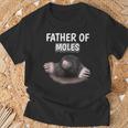 Herren Jungen Father Of Moles Papaatertag Maulwurf T-Shirt Geschenke für alte Männer