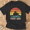 Herren Papa 3 Bär Bär Papa 3 Kinder T-Shirt Geschenke für alte Männer