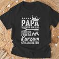 Herren Papa Wächter Der Glut Herr Des Feuers Kurzum Grillmeister T-Shirt Geschenke für alte Männer