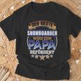 Herren Snowboardfahrer Papa Geschenk Ski Snowboard Snowboardurlaub T-Shirt Geschenke für alte Männer