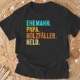 Holzfäller Papaater Holt Förster Wald Waldarbeiter Lustig T-Shirt Geschenke für alte Männer