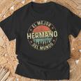Hombre El Mejor Hermano Del Mundointage Retro Regalo Hermano Camiseta unisex Regalos para ancianos