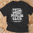 Hotel Lobby Drinking Club Traveling Tournament T-Shirt Gifts for Old Men