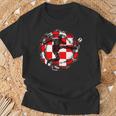 Hrvatska Kockasti Nogomet Football Croatia Fan Item T-Shirt Geschenke für alte Männer