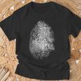 Huella Dactilar Grande Del Análisis De La Escena Del Crimen De Camiseta unisex Regalos para ancianos