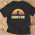 Hunter Silhouette At Sunset Hunter T-Shirt Geschenke für alte Männer