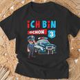 Ich Bin 3 Jahre Boys Police Car T-Shirt Geschenke für alte Männer