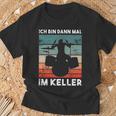 Ich Bin Dann Mal Im Keller Drummer Long-Sleeved T-Shirt Geschenke für alte Männer