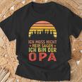 Ich Bin Der Opa Papa Family T-Shirt Geschenke für alte Männer