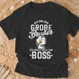 Ich Bin Großbruder Boss Bald Groser Bro Grosser Penguin T-Shirt Geschenke für alte Männer
