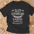 Ich Bin Keine Superherdin Ich Bin Sabine T-Shirt Geschenke für alte Männer