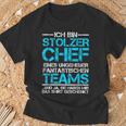 Ich Bin Stolzer Chef Einer Fantastischen Teams T-Shirt Geschenke für alte Männer