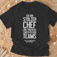 Ich Bin Stolzer Chef Eines Ungeheuer Fantastische Team T-Shirt Geschenke für alte Männer