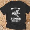 Ich Habe 3 Kinder Papa 3 T-Shirt Geschenke für alte Männer