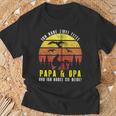 Ich Habe Zwei Titel Papa & Opa Und Ich Rocke Sie Beide Kapuzenjacke T-Shirt Geschenke für alte Männer