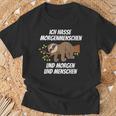 Ich Hasse Morgenmenschschen Und Morgen & Menschen Morgenmuffel I Hasse T-Shirt Geschenke für alte Männer