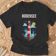 Ich Liebe Den Bodensee Black T-Shirt Geschenke für alte Männer