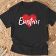 Ich Liebe Einstein First Name Love Heart S T-Shirt Geschenke für alte Männer