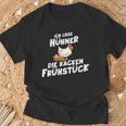 Ich Liebe Hühner Die Kacken Frühstück T-Shirt Geschenke für alte Männer