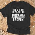 Ich Mache Die Rules Ich Bin Die Große Schwester T-Shirt Geschenke für alte Männer