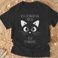 Ich Schnarche Nicht Ich Schnurre Ich Schnarche Nicht Ich Schnurre Sleep Pyjamas Cat T-Shirt Geschenke für alte Männer