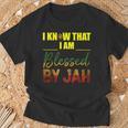 Ich Weiß Ich Bin Gesegneton Jah Rasta T-Shirt Geschenke für alte Männer