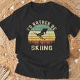 I'd Rather Be Skiing Retrointage Skifahrer Ski Herren Papa Jungen T-Shirt Geschenke für alte Männer