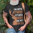 I'm Into Fitness Fit'ness Deer In My Freezer Hunting Hunter T-Shirt Gifts for Old Men