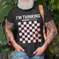 I'm Thinking Chess Apparel Chess T-Shirt Gifts for Old Men