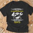 Most Important Call Me Dad Woodworking Carpenter Papa T-Shirt Gifts for Old Men