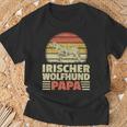 Irischer Wolfshund Papa Irish Wolfhound Windhund Besitzer T-Shirt Geschenke für alte Männer