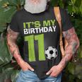 It's My 11Th Birthday Boy Soccer Football 11 Years Old T-Shirt Gifts for Old Men