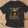 It's My 40Th Birthday Queen 40 Years Old Crown Gold Women T-Shirt Gifts for Old Men