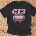 Jdm Motorsports Car Drift Pink Gt3 Rs Car Graphic Japan T-Shirt Gifts for Old Men