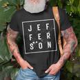 Jefferson Last Name Jefferson Wedding Day Family Reunion T-Shirt Gifts for Old Men