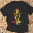 Junenth African American Black Lion 1865 King Women T-Shirt Gifts for Old Men