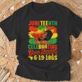 Junenth Celebrating Black Freedom African American Women T-Shirt Gifts for Old Men