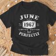 Junio 1967 57 Años Cumpleaños Hombre Regalo Nacido En 1967 Camiseta unisex Regalos para ancianos