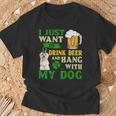 I Just Want To Drink Beer And Hang With My Maltese T-Shirt Gifts for Old Men