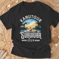 Kanufahrer Kanu Kanutour Survivor 2024 T-Shirt Geschenke für alte Männer