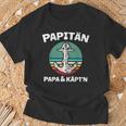 Kapitän Papa Segeln Boot Anker Papitän T-Shirt Geschenke für alte Männer