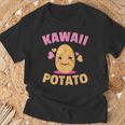 Kawaii Patata Anime Disfraz Lindo Amante De Patatas Japonesas Camiseta unisex Regalos para ancianos