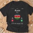 Kenya Ruft Und Ich Muss Los Kenya Flag T-Shirt Geschenke für alte Männer