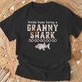 Kinda Busy Being A Granny Shark T-Shirt Gifts for Old Men