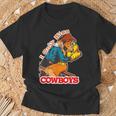I Only Kiss Cowboys Vintage Western Cowgirl T-Shirt Gifts for Old Men