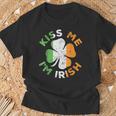 Kiss Me I'm Irish Saint Patrick Day T-Shirt Gifts for Old Men