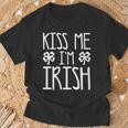 Kiss Me I'm Irish Saint Patrick's Day T-Shirt Gifts for Old Men