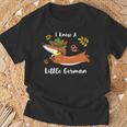 I Know Little German Dachshund Wiener Dog Lover Oktoberfest T-Shirt Gifts for Old Men